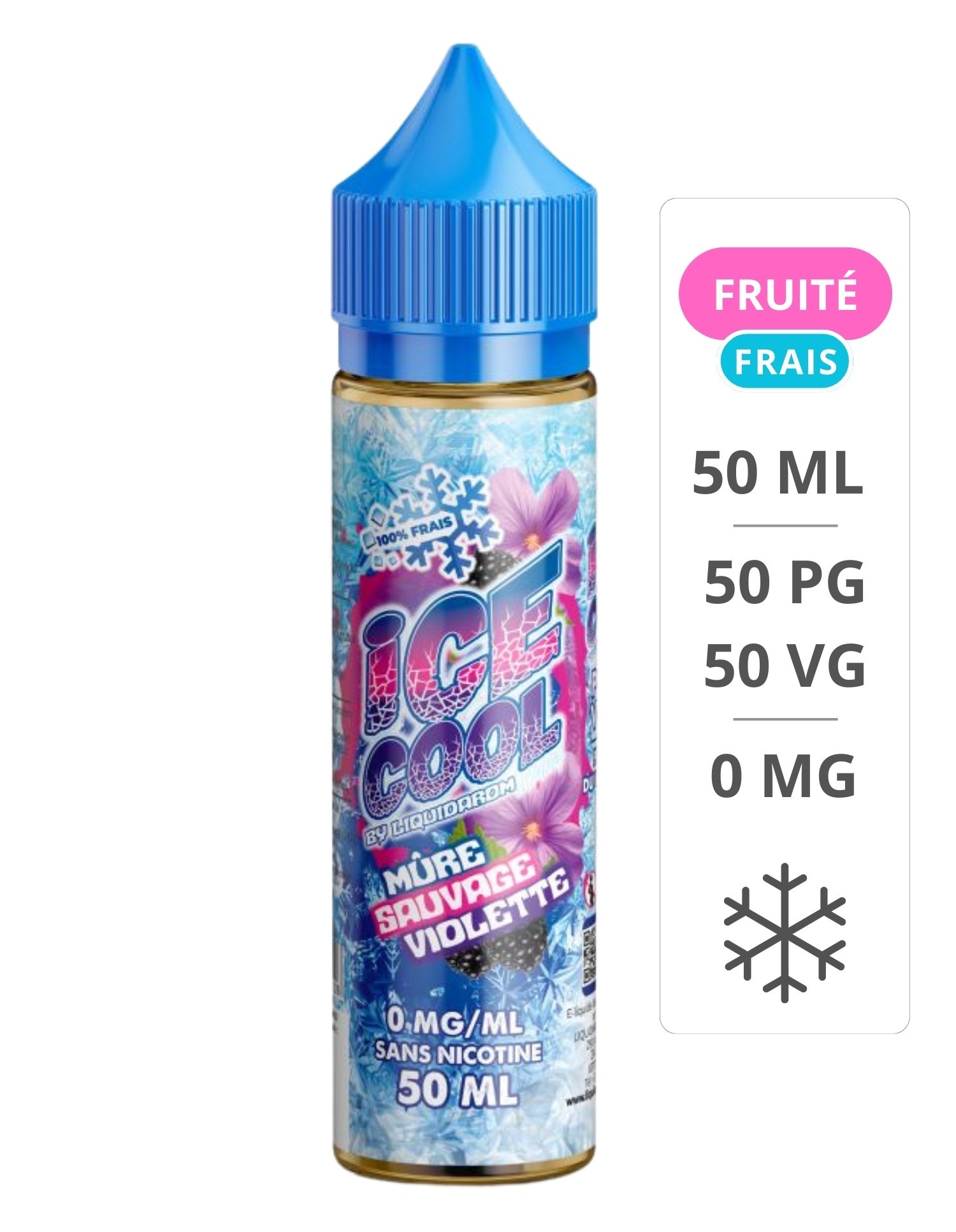 Mûres Sauvages Violette Ice Cool 50ml - LiquidArom Ice cool - 1