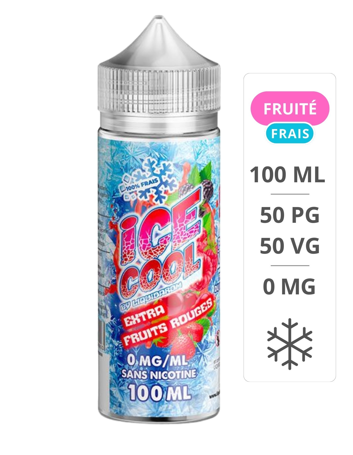 E-liquide Extra Fruits Rouges Ice Cool 100ml - LiquidArom Ice cool - 1