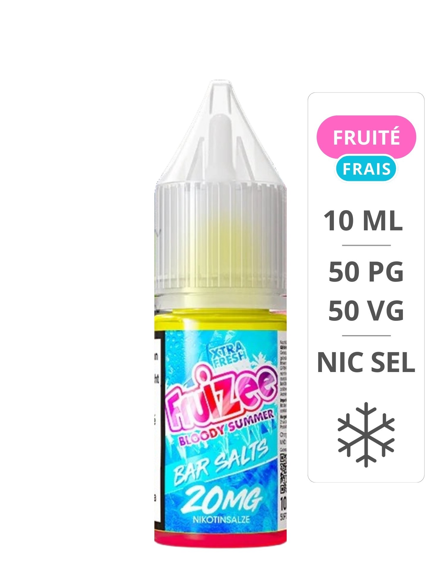 E-Liquide Bloody Summer Barsalt 10 ml Sels de Nicotine Fruizee - Eliquid France Fruizee - 1