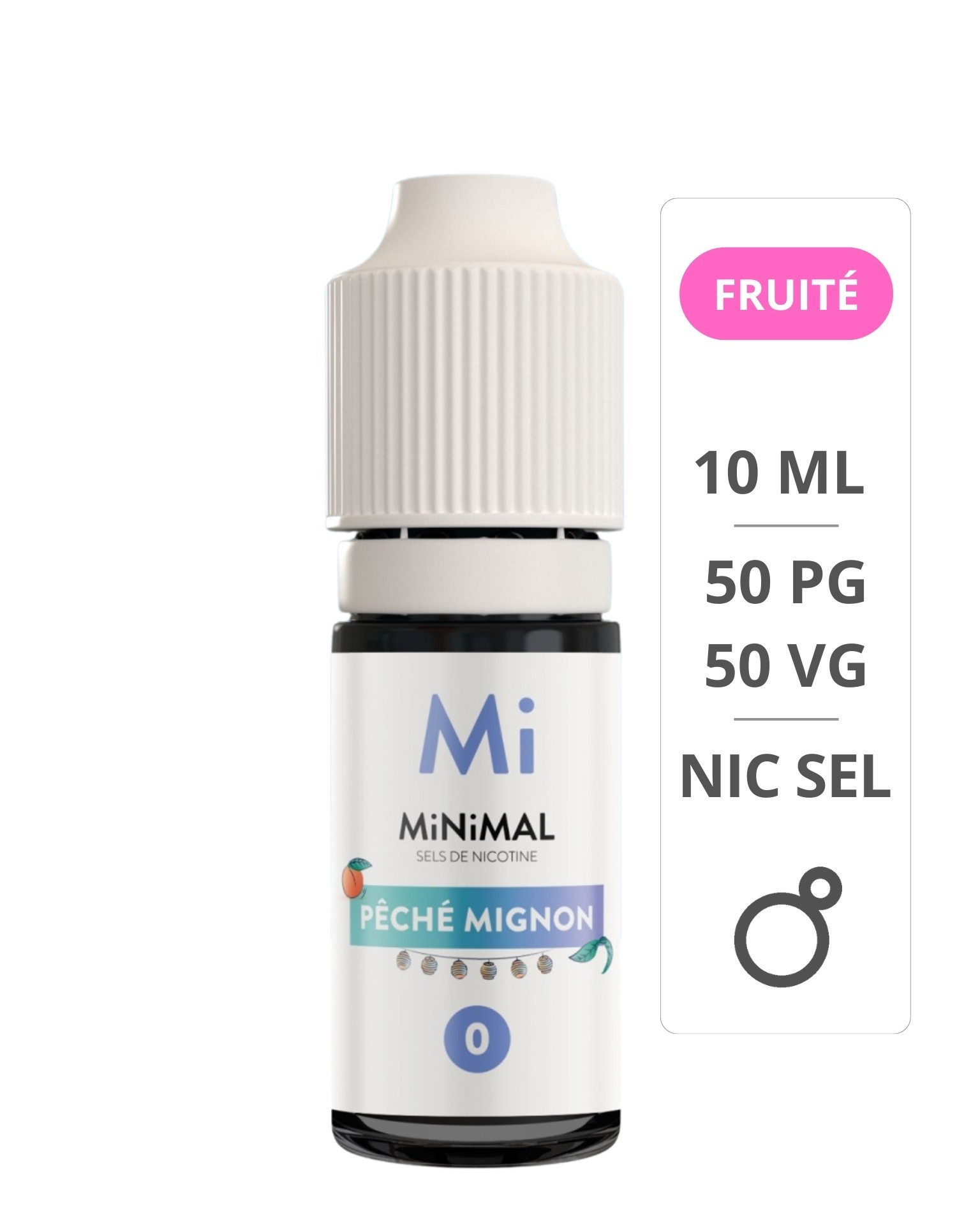 E-Liquide Pêché Mignon 10 ml Sel de nicotine - Minimal - The Fuu Fuu - 1