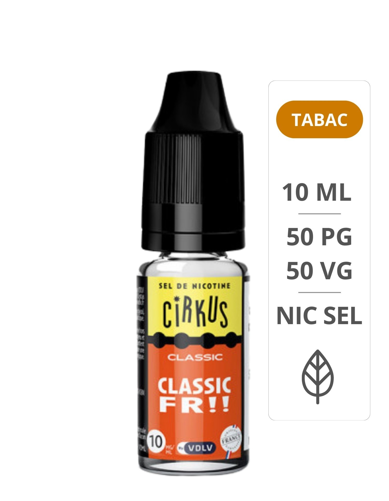 Classic FR Sels De Nicotine 10ml CirKus - VDLV Cirkus - 1