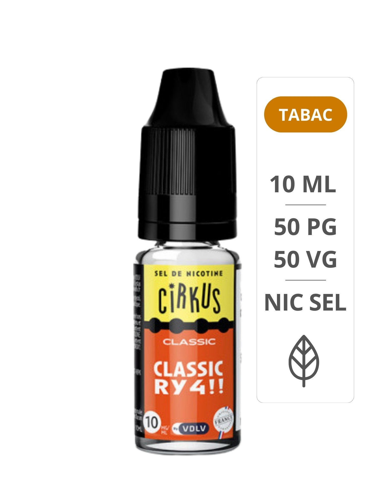 Classic RY4 Sels De Nicotine 10ml CirKus - VDLV Cirkus - 1