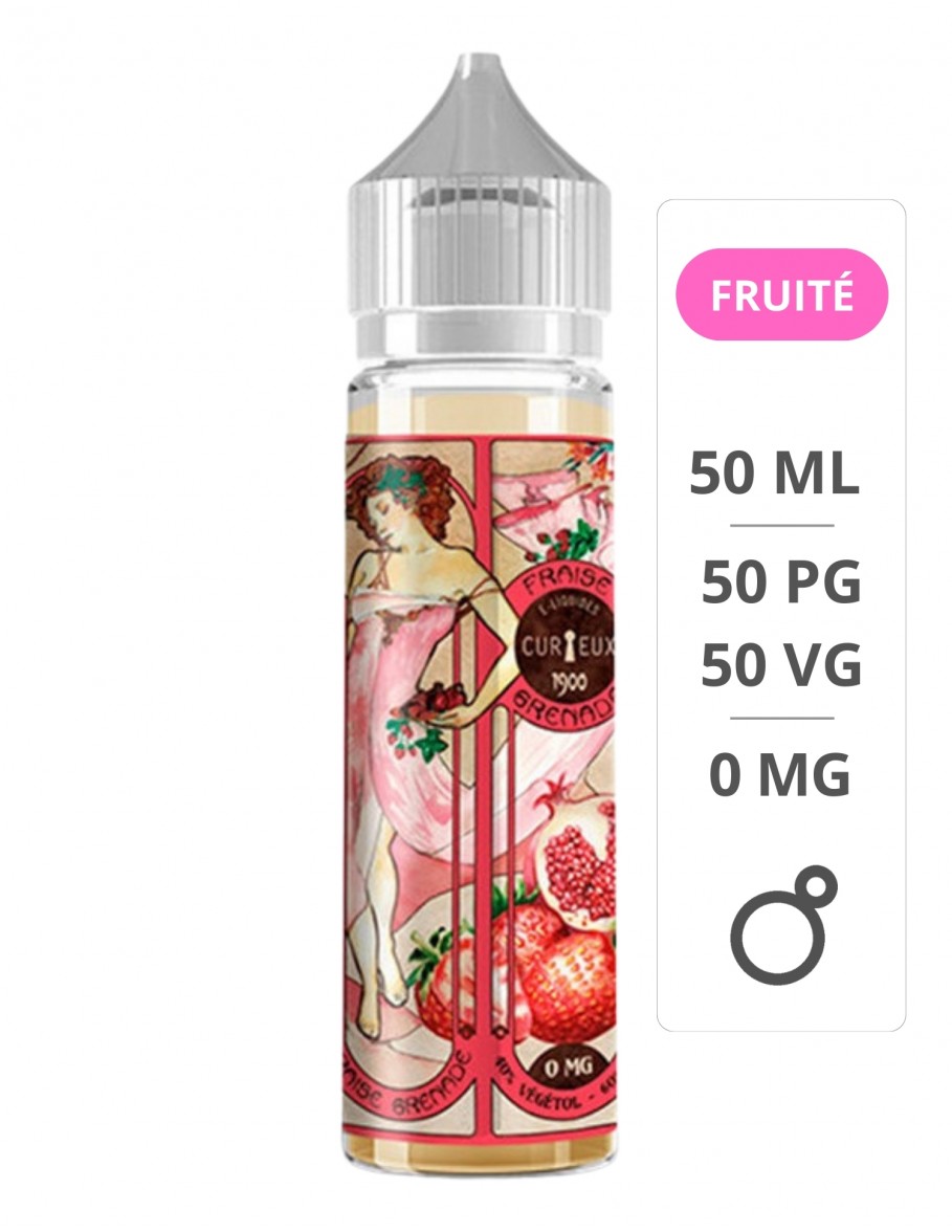 E-Liquide Fraise Grenade Édition 1900 50ml - Curieux Curieux - 1