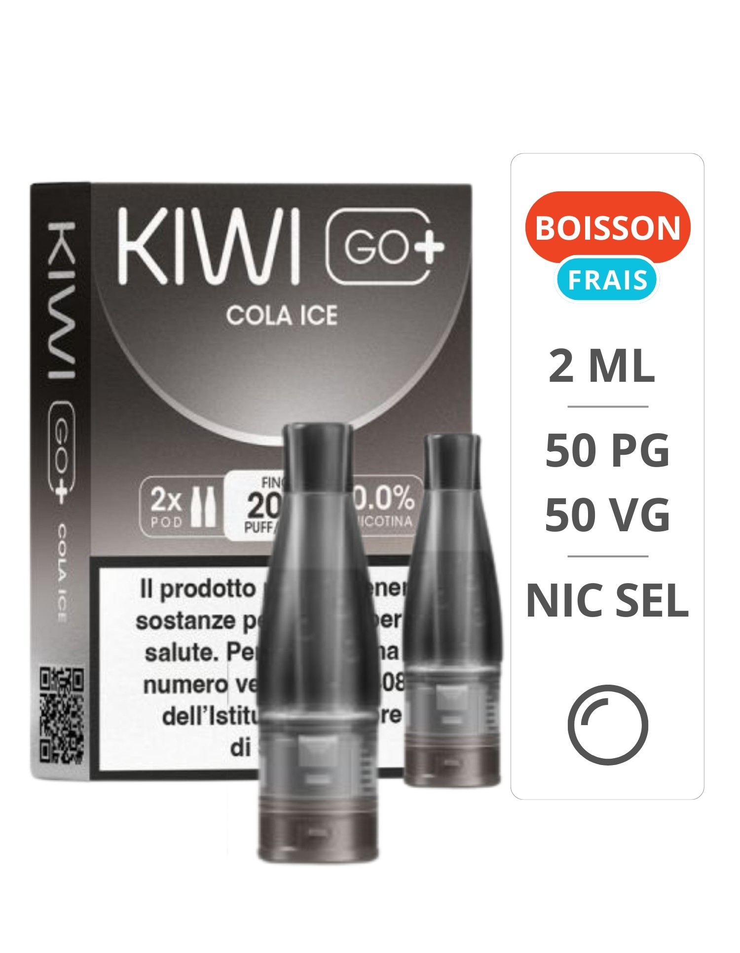 Cartouches Cola Ice Kiwi Go Plus pack de 2 - Kiwi Vapor Kiwi Vapor - 1