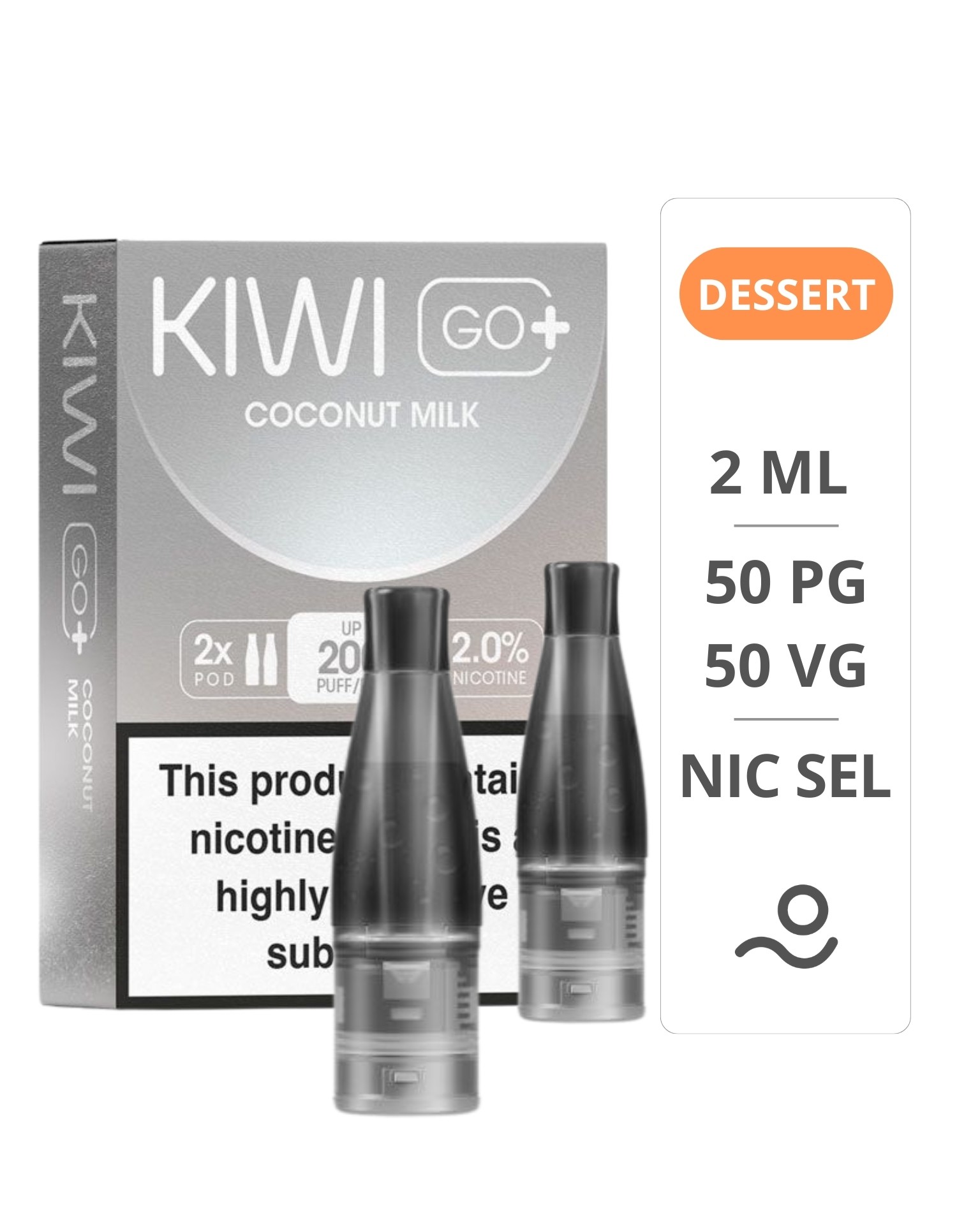 Cartouches Kiwi GO PLUS Coconut Milk...