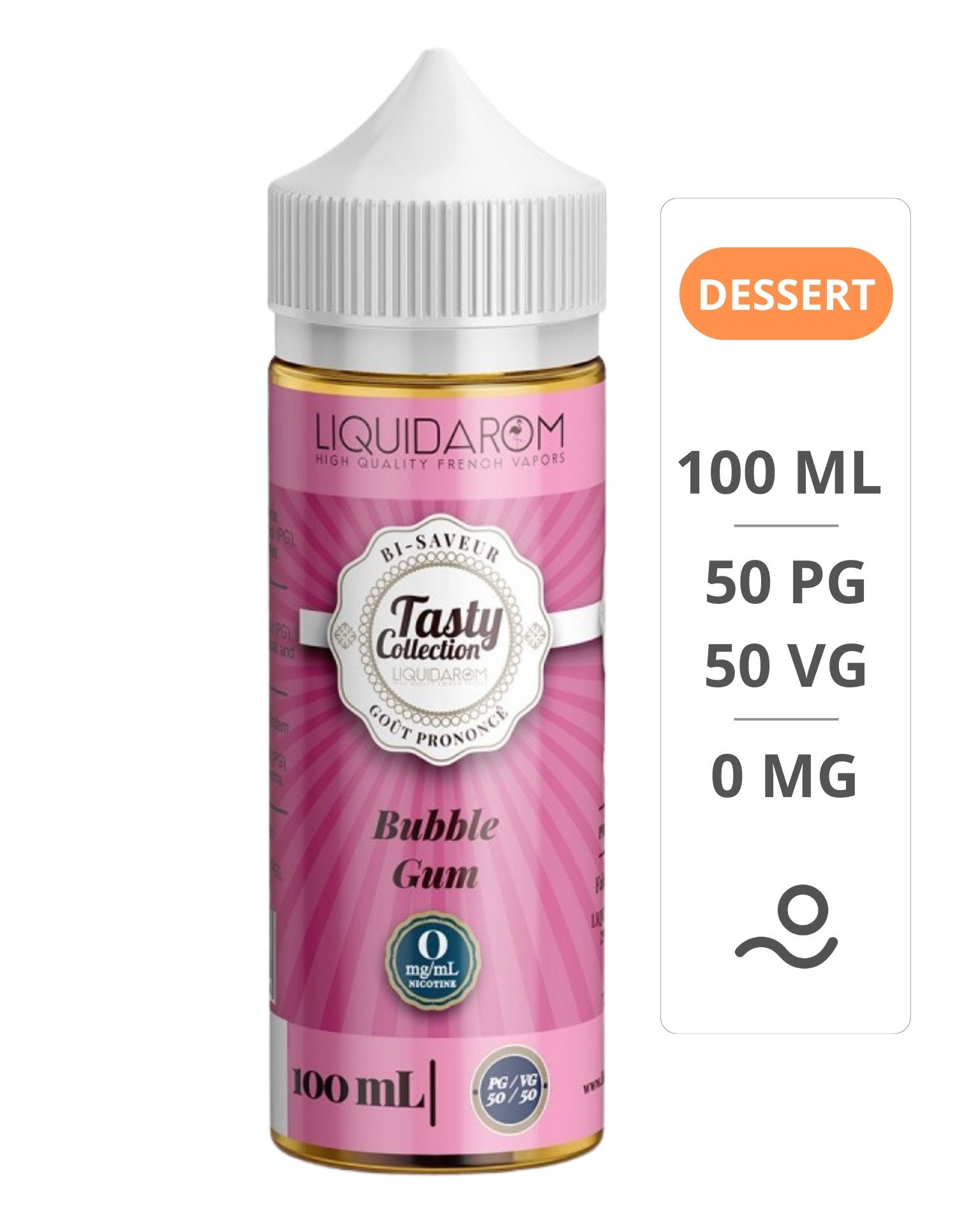 Eliquide Bubble Gum 100ml Tasty -...