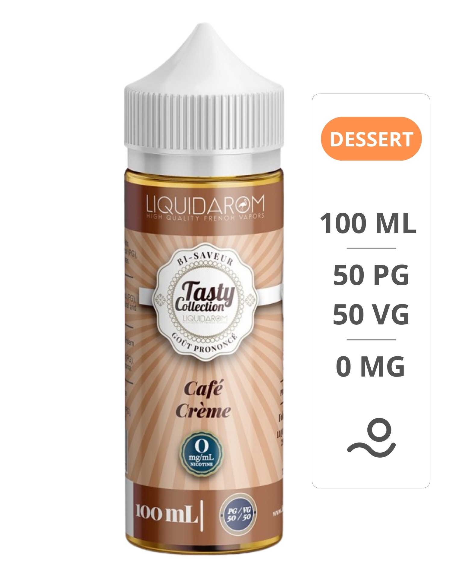 E-liquide Café Crème 100 ml Tasty -...