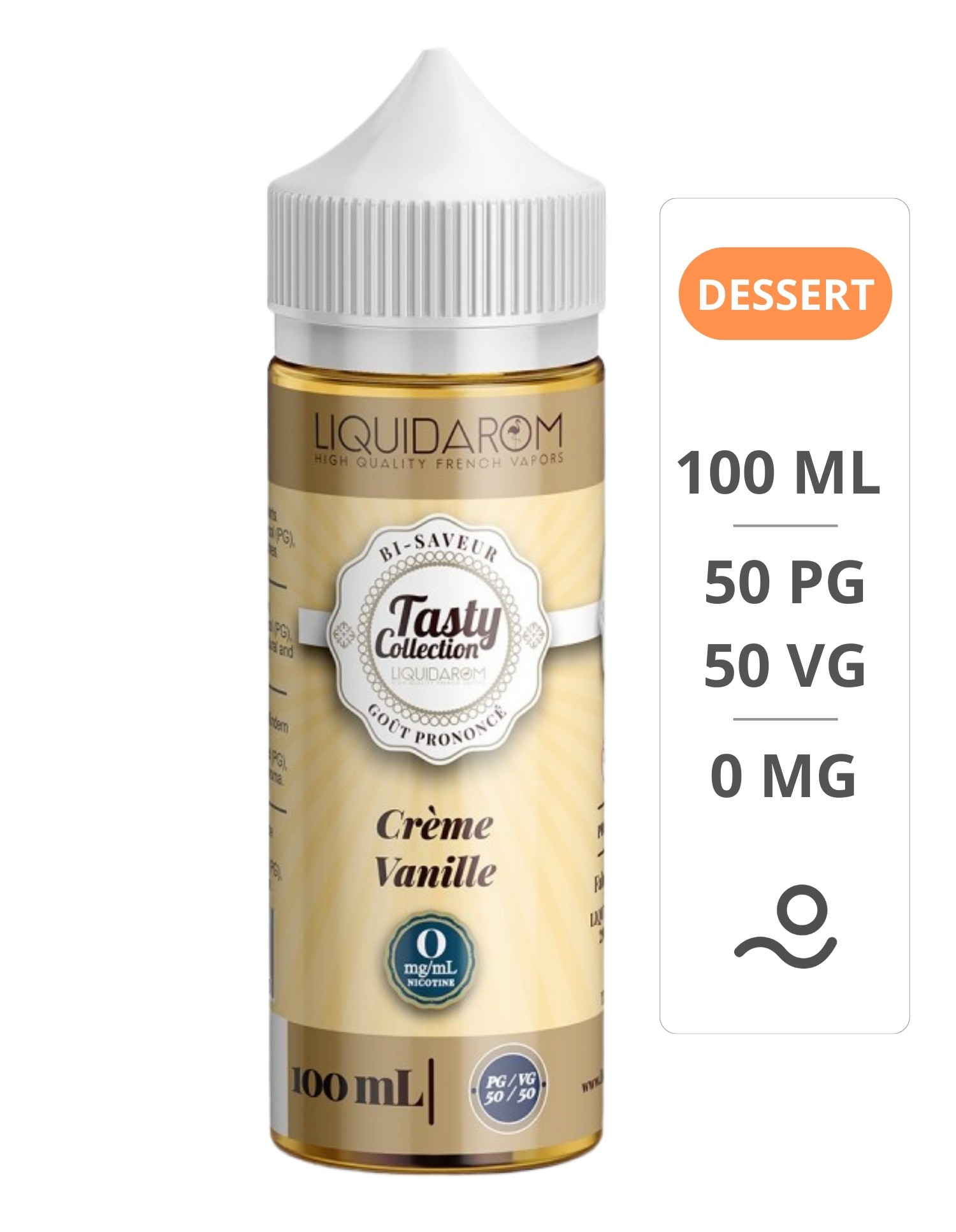 E-liquide Crème Vanille 100 ml Tasty...