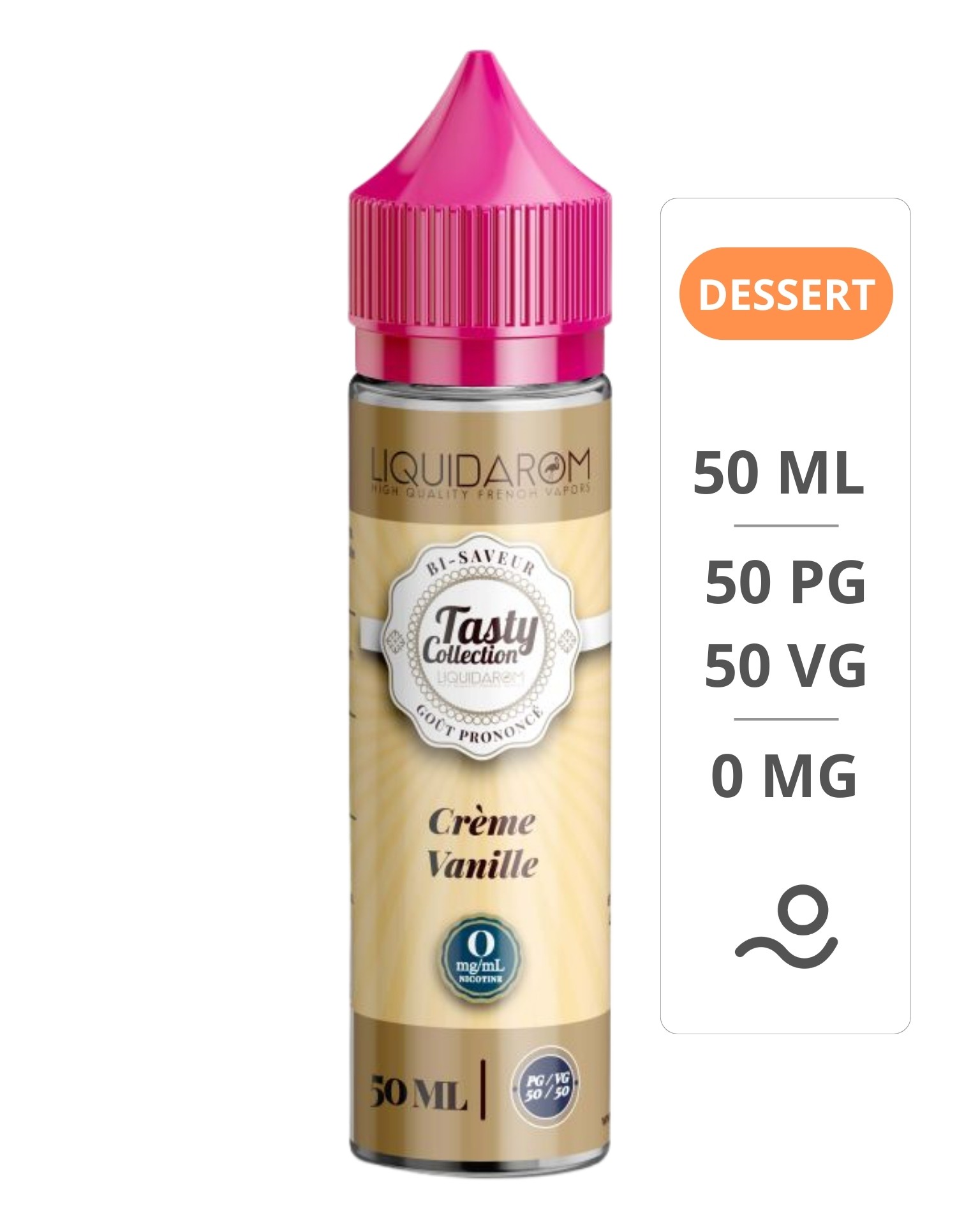 E-liquide Crème Vanille 50 ml Tasty -...