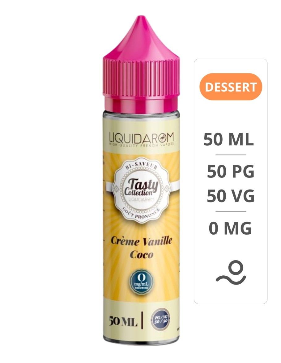 E-liquide Crème Coco 50 ml...