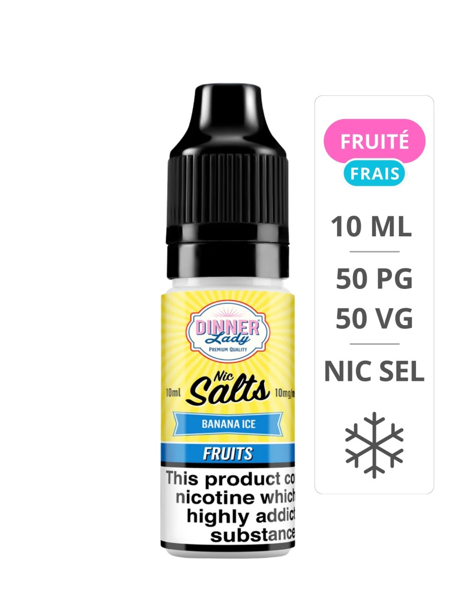 Banana Ice Sels de Nicotine 10ml - Dinner Lady Dinner Lady - 1