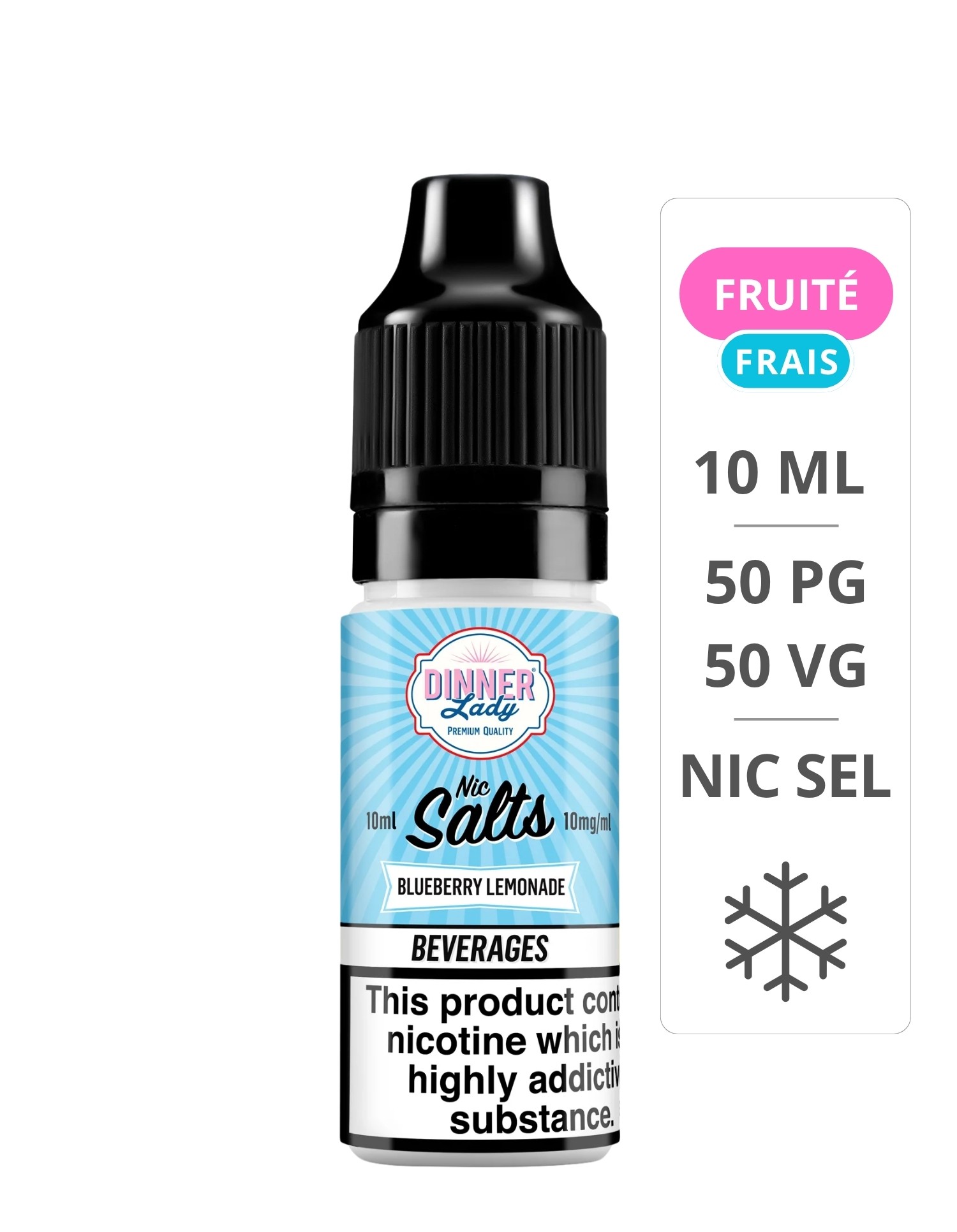 Blueberry Lemonade Sels de Nicotine 10ml - Dinner Lady Dinner Lady - 1
