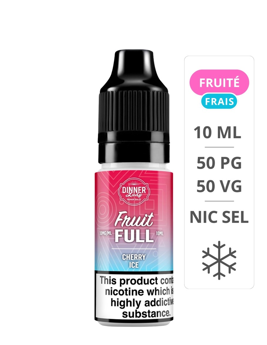 Cherry Ice Sels de Nicotine Fruit Full 10ml - Dinner Lady Dinner Lady - 1