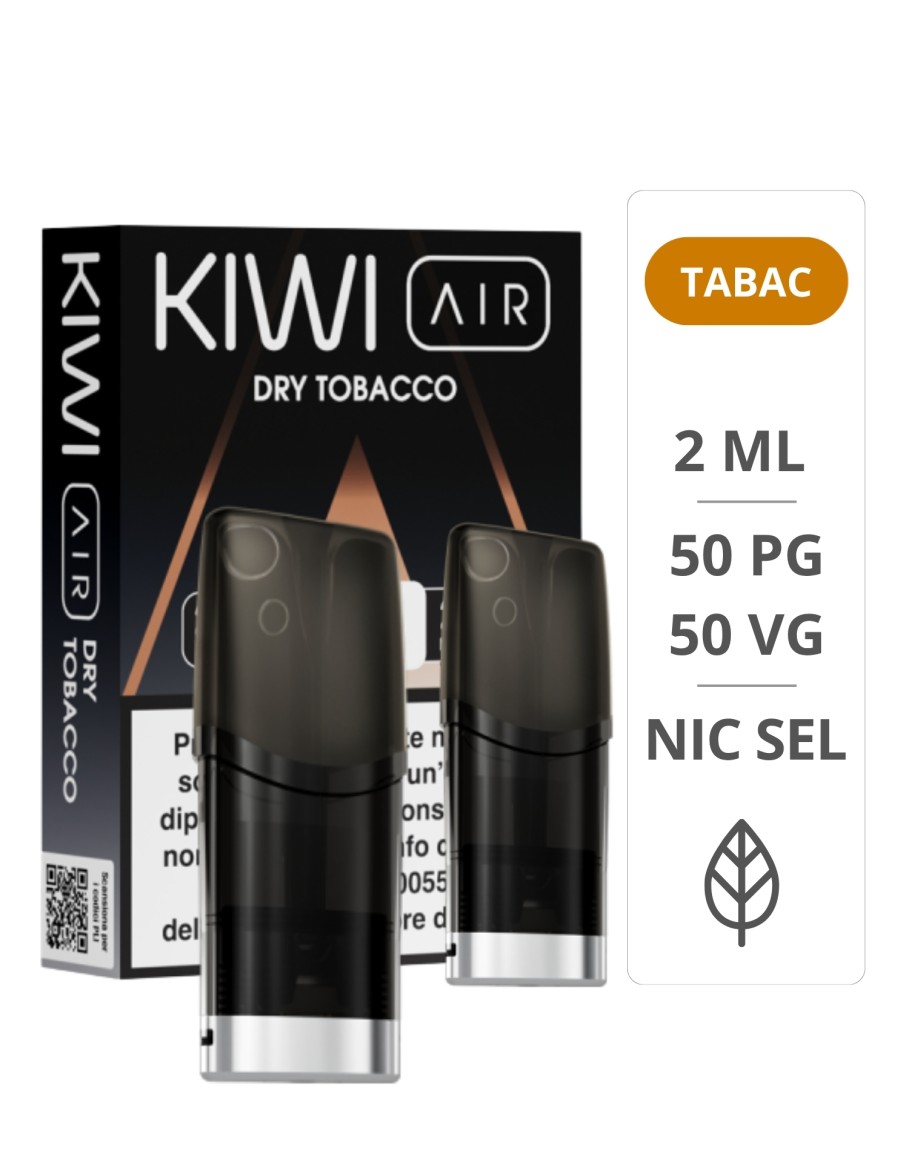 Cartouches Kiwi Air Dry Tobacco pack de 2 - Kiwi Vapor Kiwi Vapor - 1