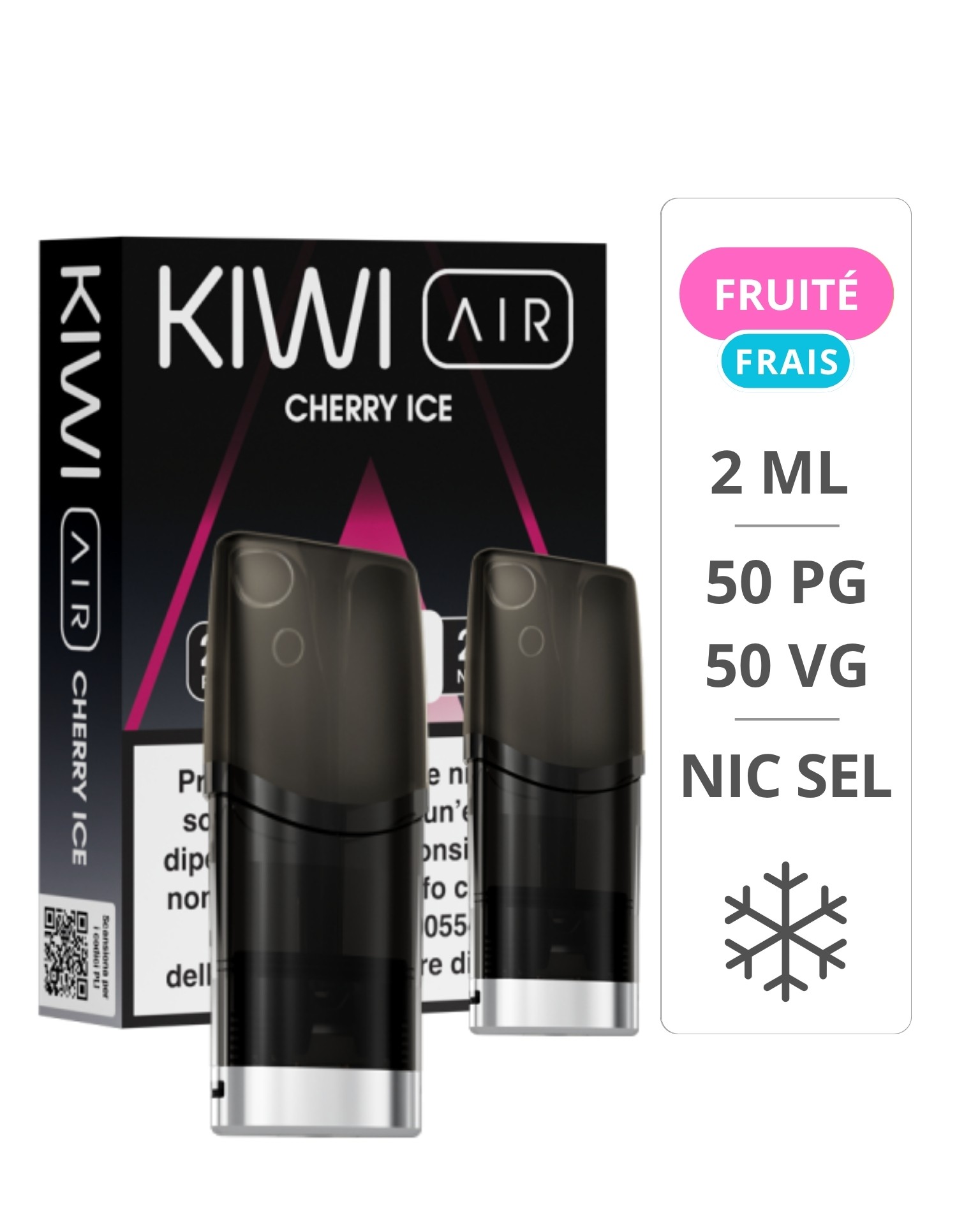Cartouches Kiwi Air Cherry Ice pack de 2 - Kiwi Vapor Kiwi Vapor - 1