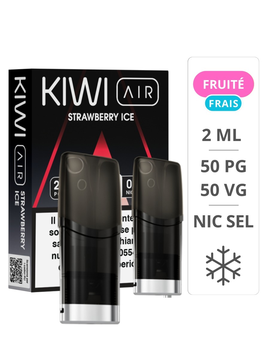 Cartouches Kiwi Srtrawberry Ice pack de 2 - Kiwi Vapor Kiwi Vapor - 1