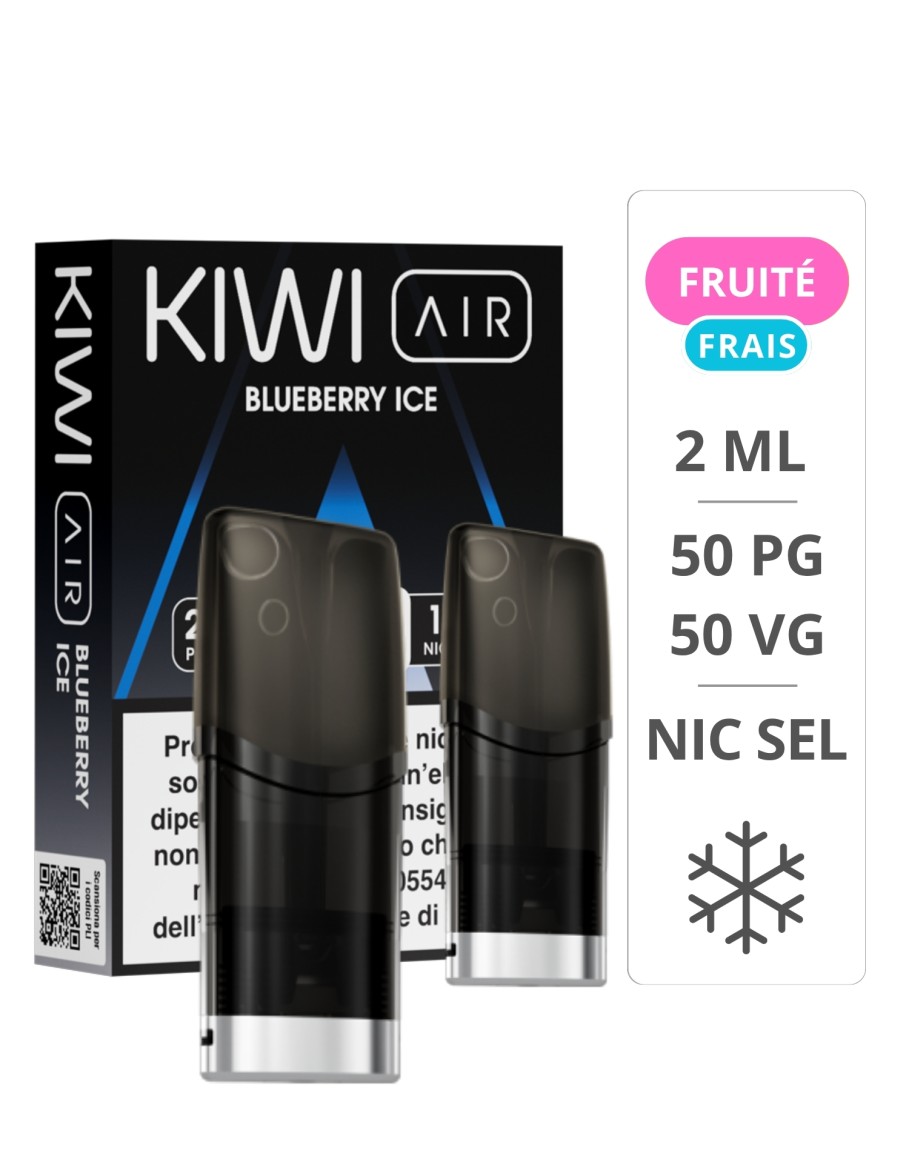 Cartouches Kiwi Blueberry Ice pack de 2 - Kiwi Vapor Kiwi Vapor - 1