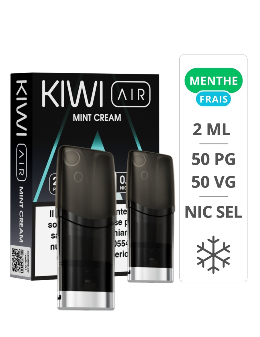 Cartouches Kiwi Air Mint Cream pack de 2 - Kiwi Vapor Kiwi Vapor - 1
