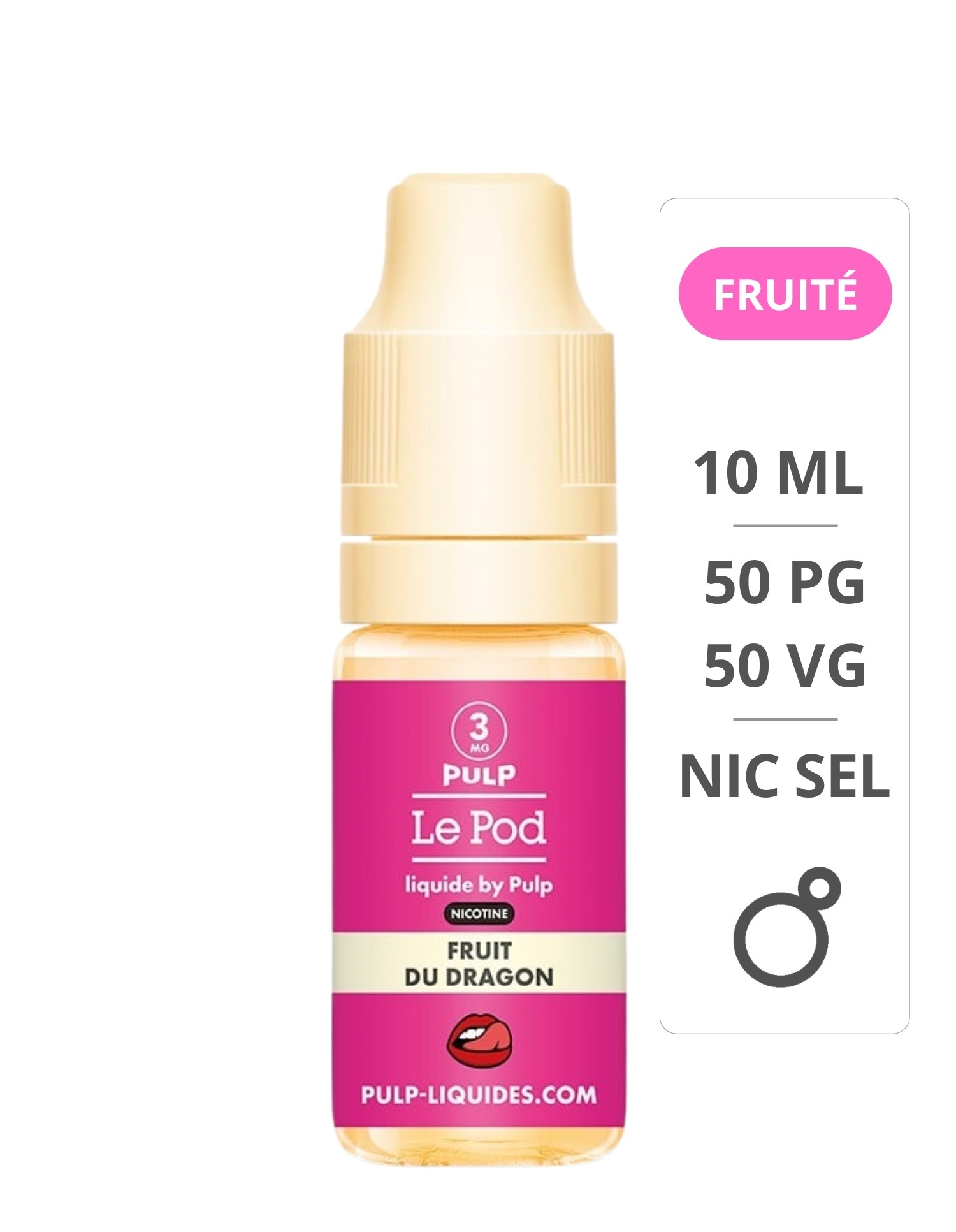 Fruit Du Dragon Sel De Nicotine 10ml - Le Pod - Pulp Pulp - 1