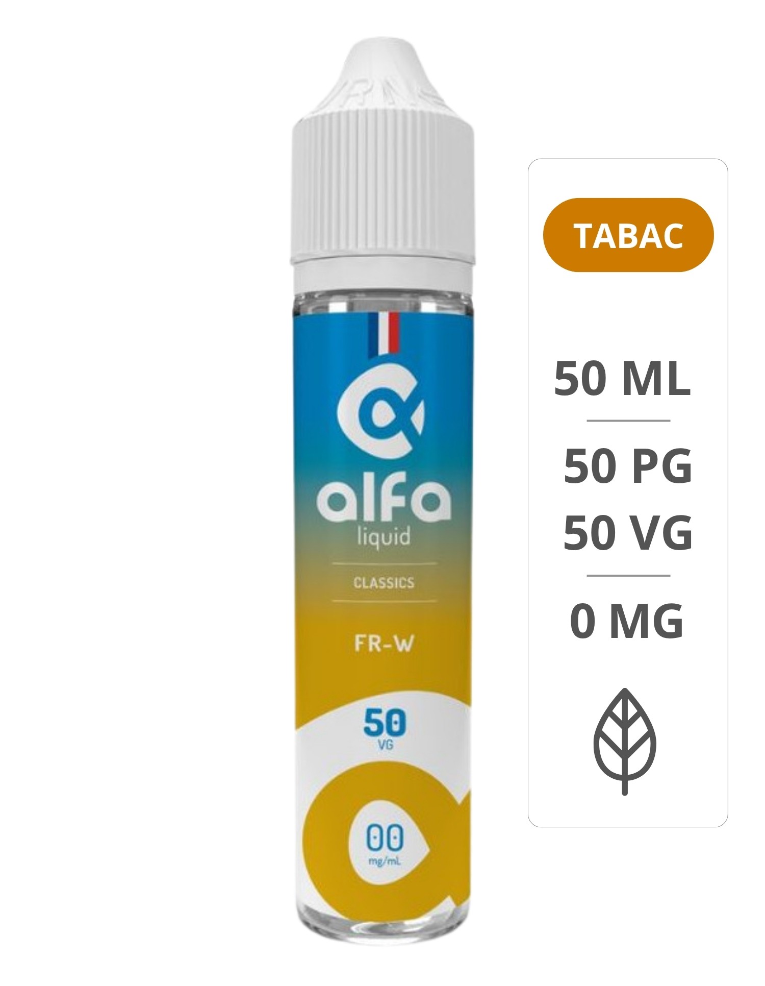 E-liquide FR-W 50ml Classics - Alfa ALFALIQUID - 1