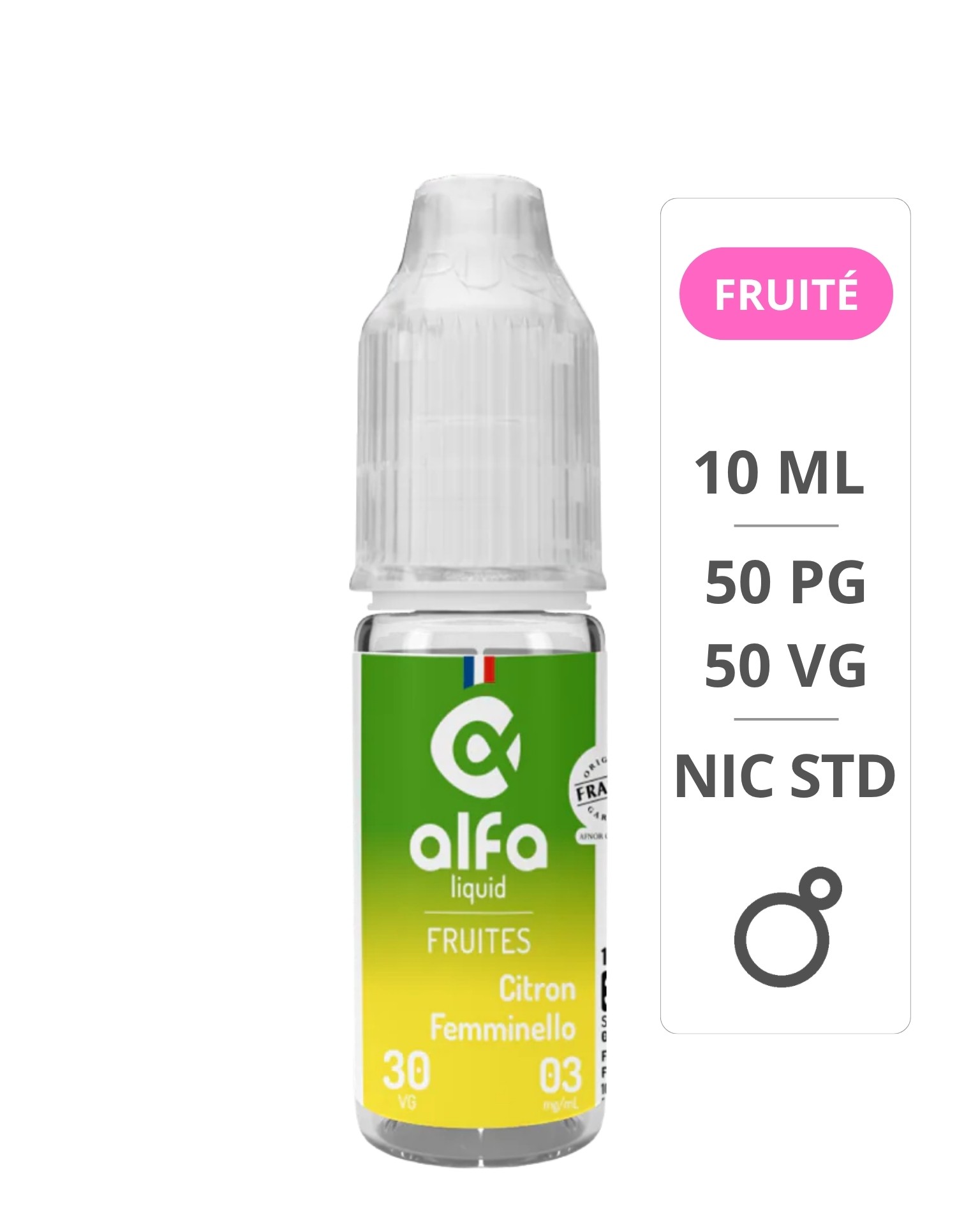 E-Liquide Citron Femminello 10ml Fruités - Alfa ALFALIQUID - 1