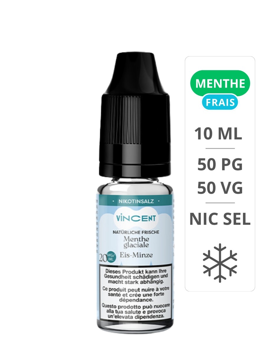 Menthe Glaciale Sel de Nicotine 10 ml - Vincent - VDLV VDLV - 1