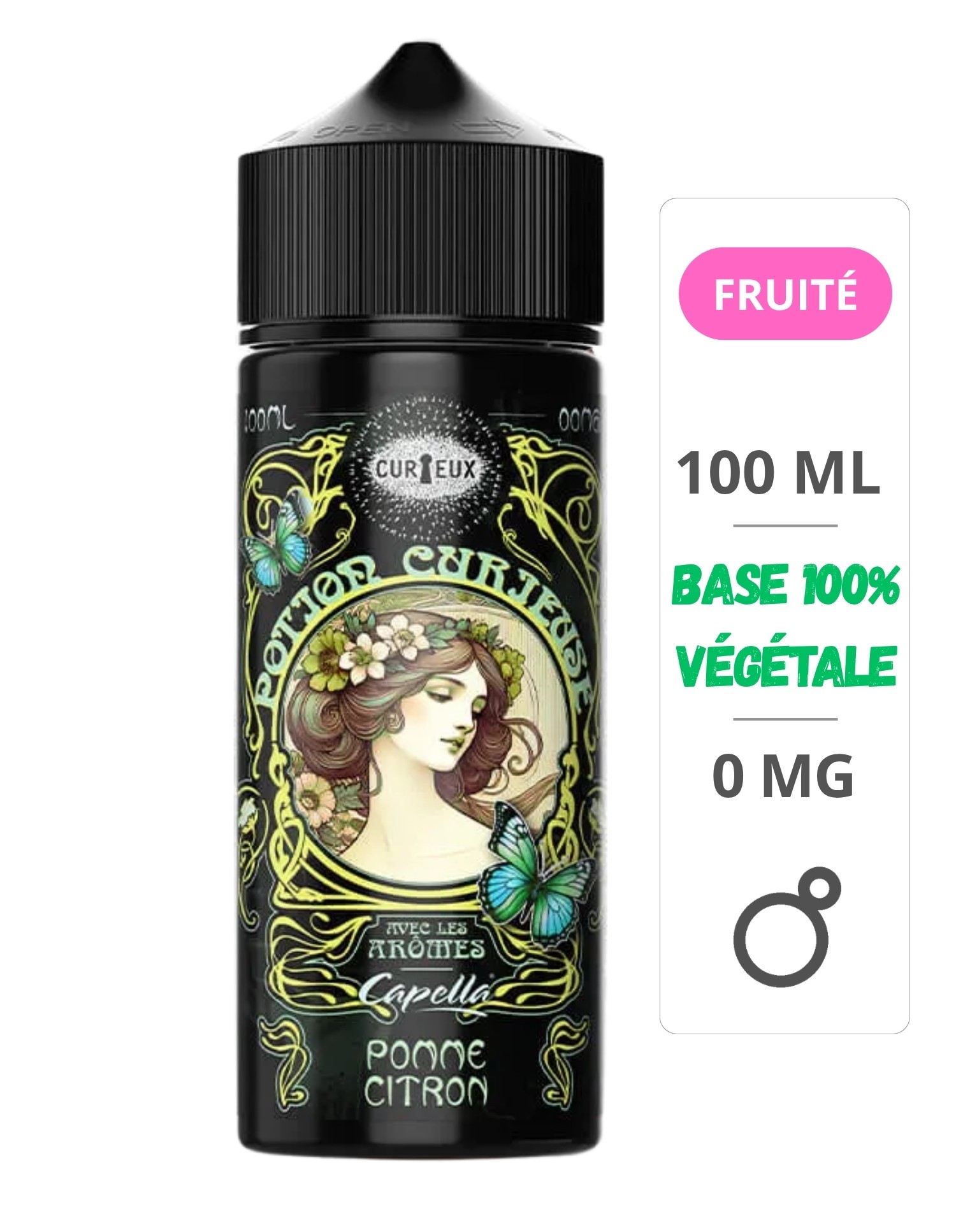 Pomme Citron (arômes Capella) Potion Curieuse 100 ml - Curieux Curieux - 1