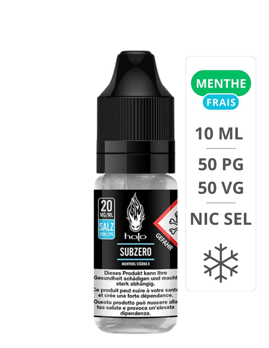 E-liquide Subzero Sels De Nicotine 10 ml - Halo Halo - 1