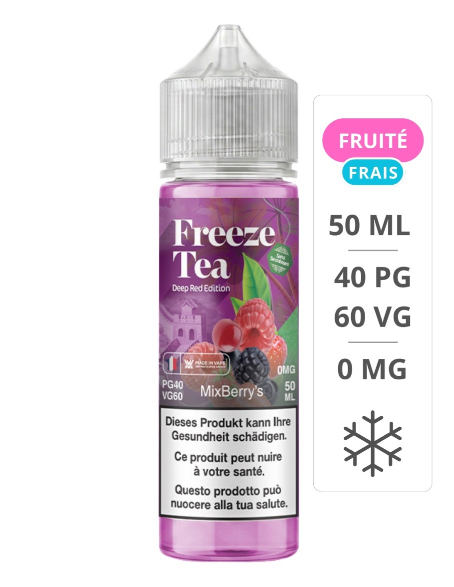 E-Liquide Mix Berrie's Deep Red Edition 50 ml - Freeze Tea - Made In Vape Made In Vape - 1