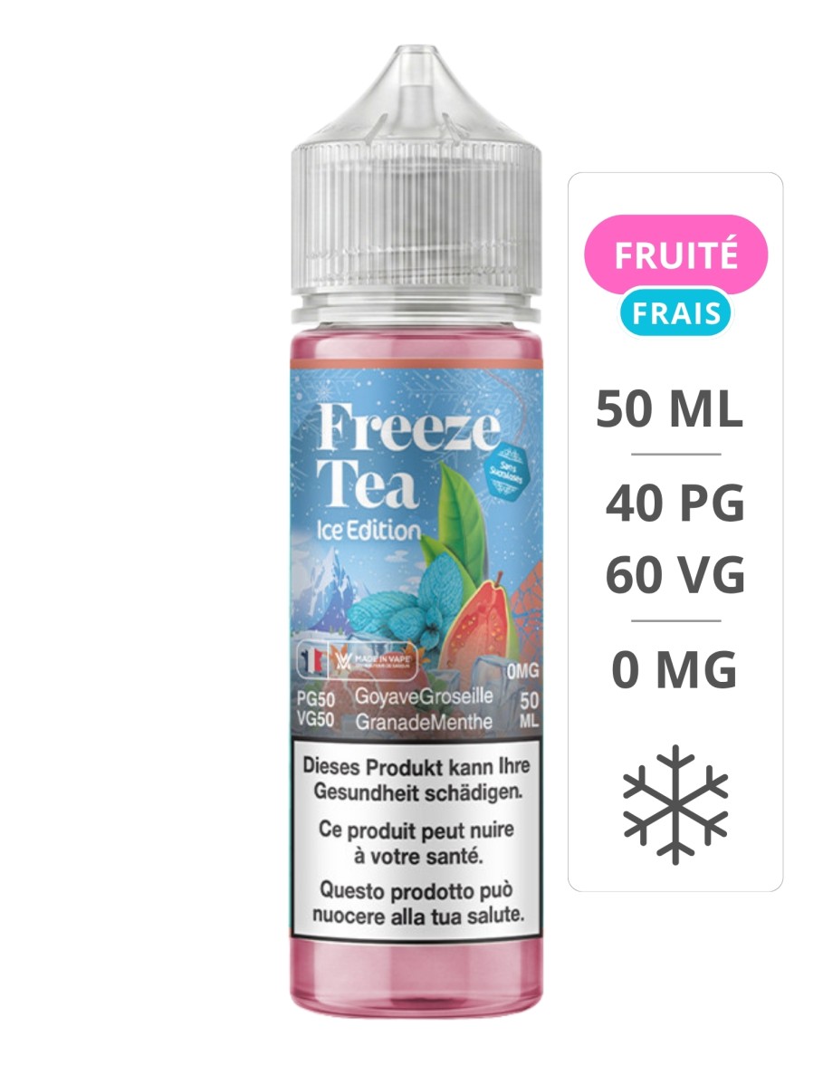 Goyave Groseille Grenade Menthe Deep Red Edition 50 ml - Freeze Tea - Made In Vape Made In Vape - 1