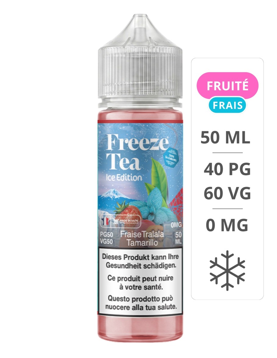 E-Liquide Fraise Tralala Tamarillo 50 ml - Freeze Tea Ice Edition - Made In Vape Made In Vape - 1
