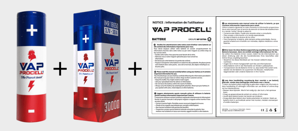 Accu 3000 mAh Vap procell