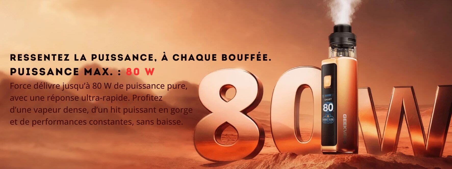 Puissance 80W Aegis Force Geekvape