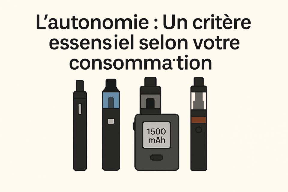 Guide autonomie batterie cigarette électronique en mAh