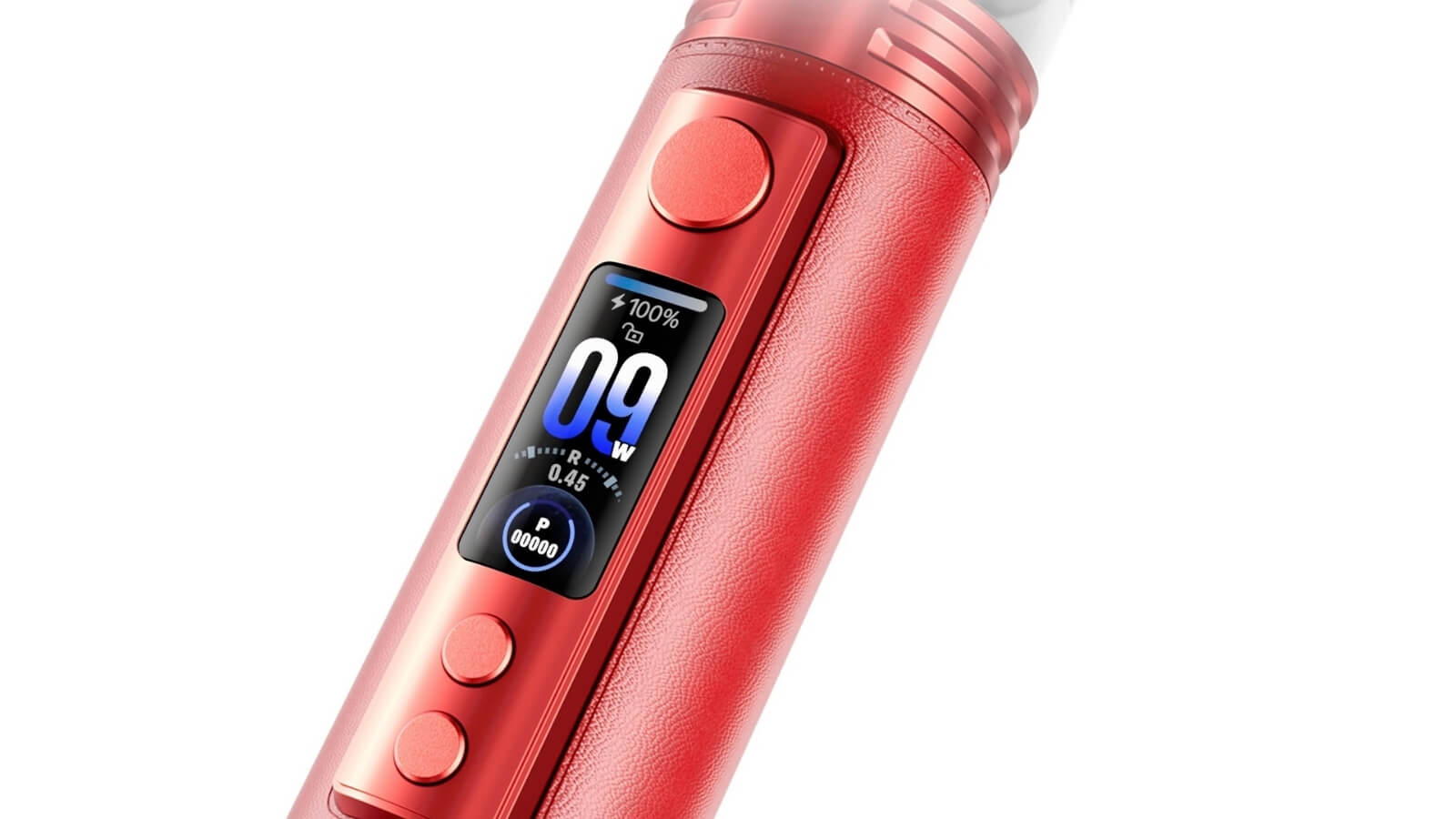 Écran couleur TFT VOOPOO Drag H40 Pro — batterie, puissance, résistance