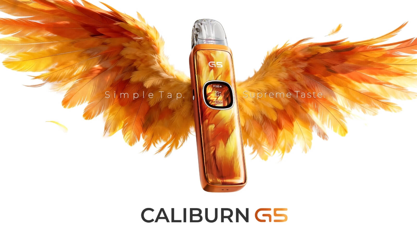 Uwell Caliburn G5 — kit pod rechargeable 35W 1600mAh, écran couleur, disponible en Suisse
