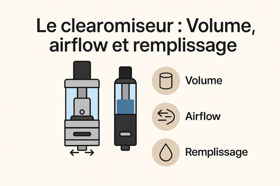 Guide clearomiseur cigarette électronique : capacité et remplissage