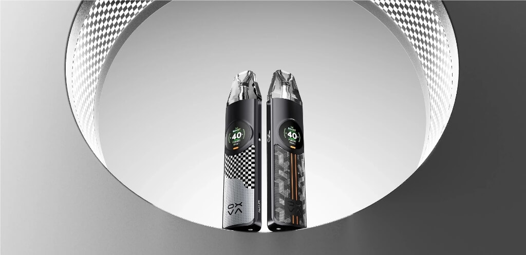 OXVA Nexlim — Chequered Gray et Traction Black, disponibles en Suisse