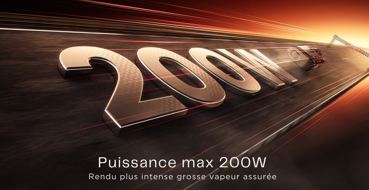 Box Aegis Legend 5 GeekVape - Puissance maximale 200 watts double accu 18650