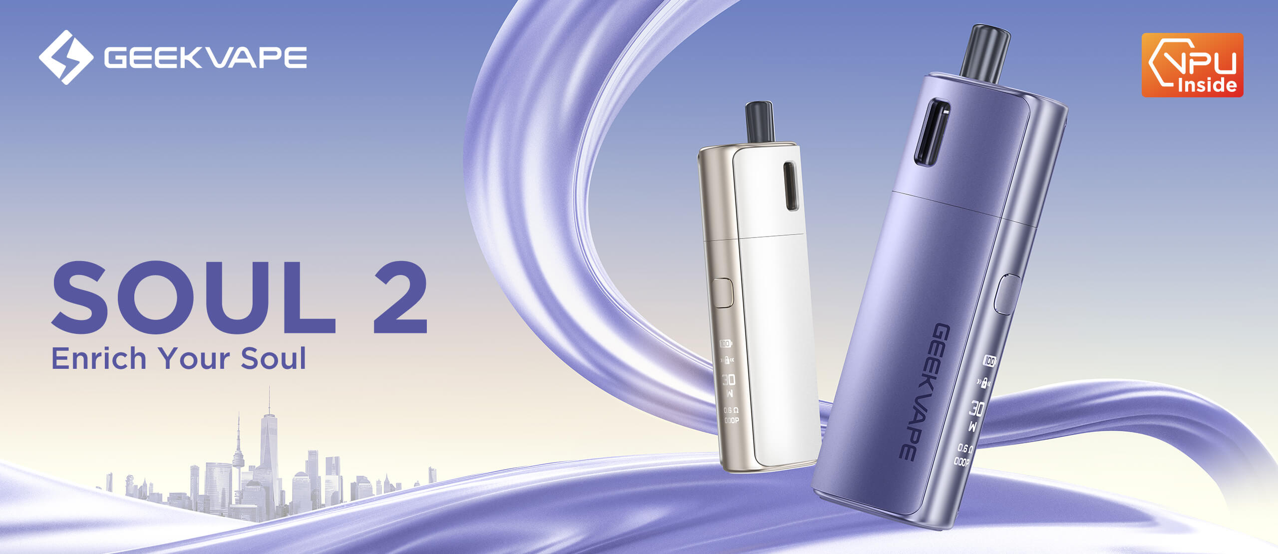 GeekVape Soul 2 — pod compact 2100 mAh, Suisse