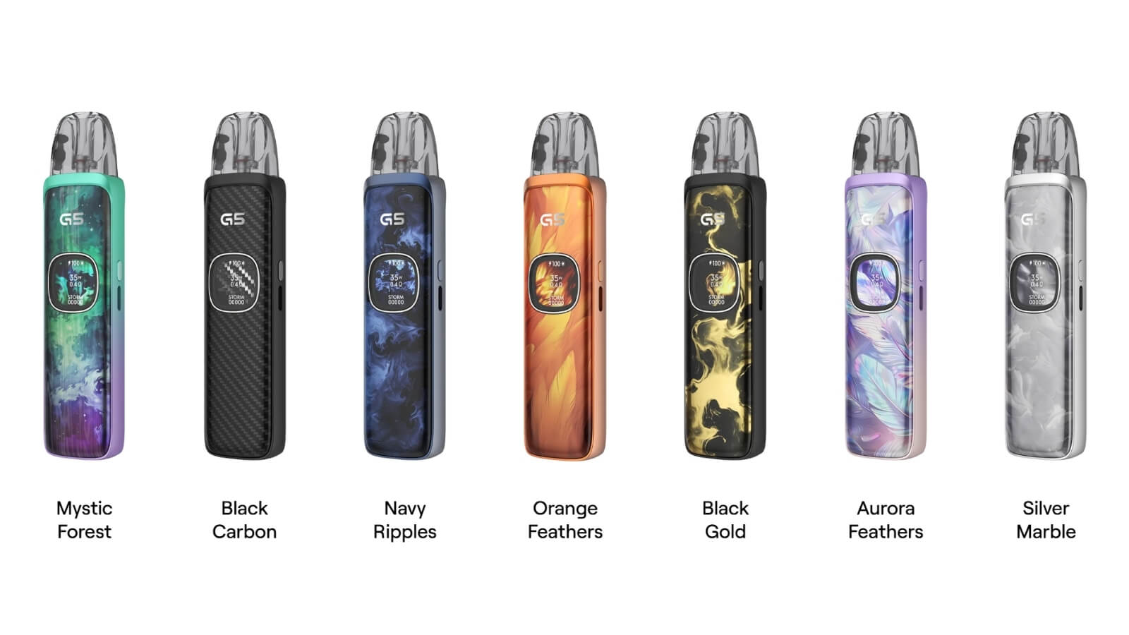 Tous les coloris du Uwell Caliburn G5 — 7 finitions disponibles