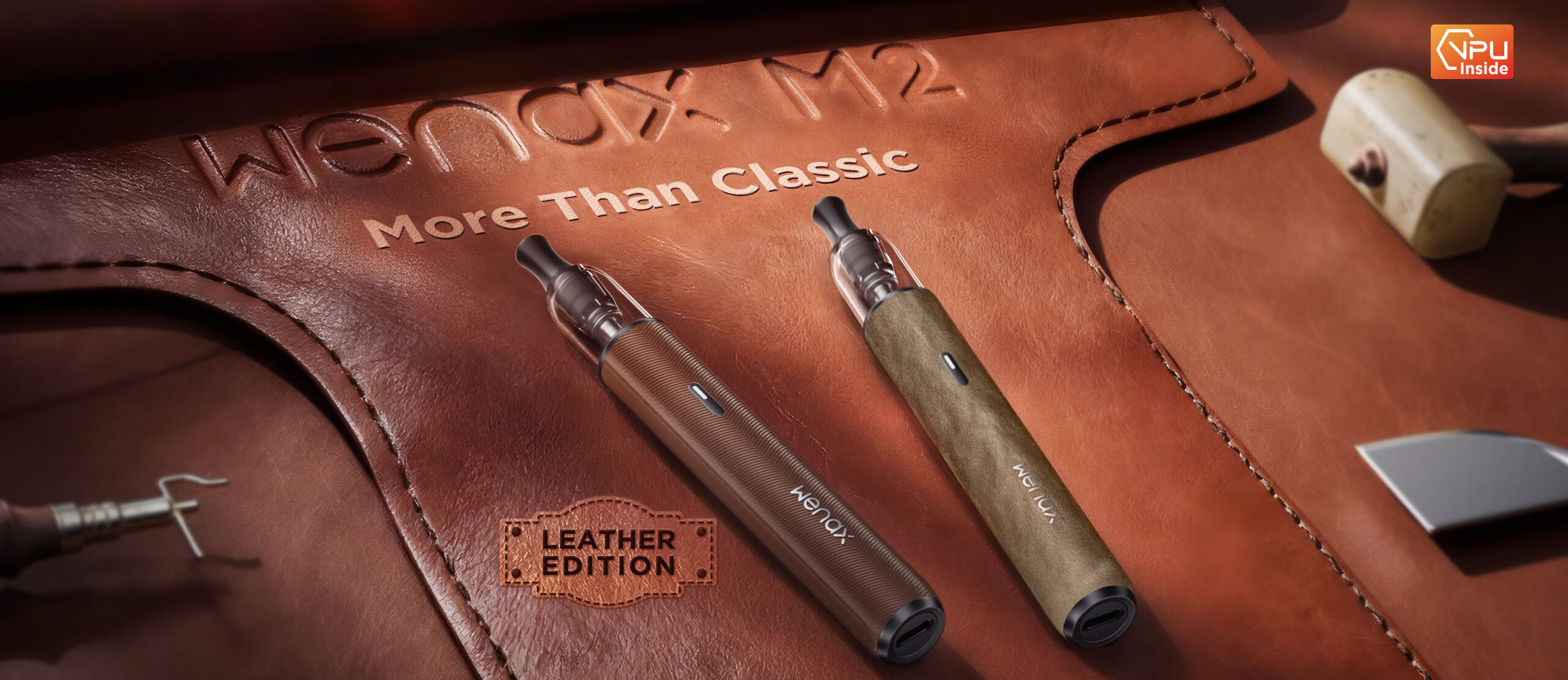 Wenax M2 Leather Edition — deux variantes cuir couture disponibles en Suisse