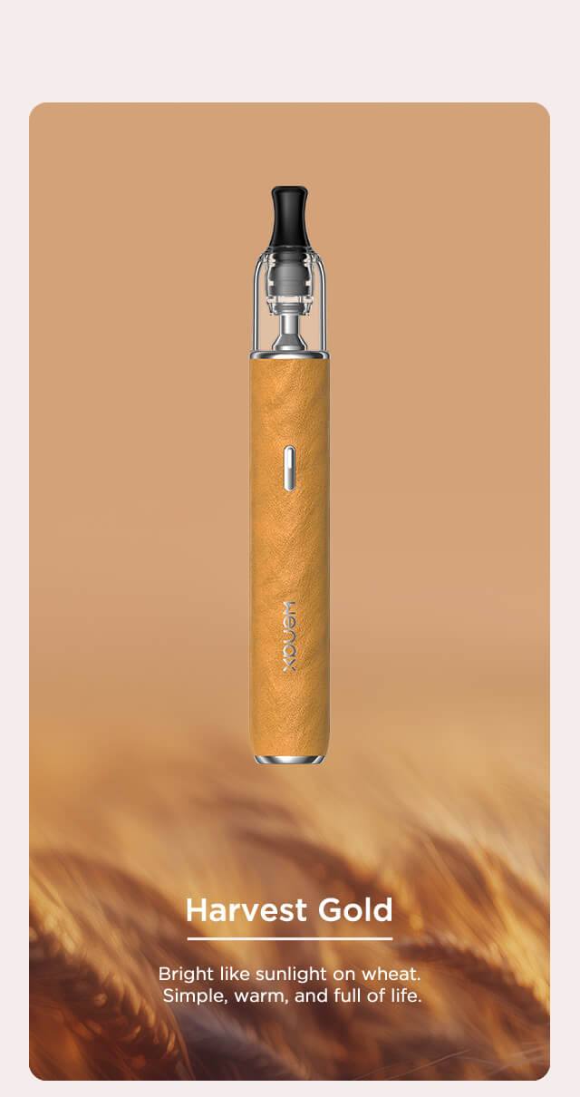 Wenax M2 Special Color Harvest Gold — finition cuir doré