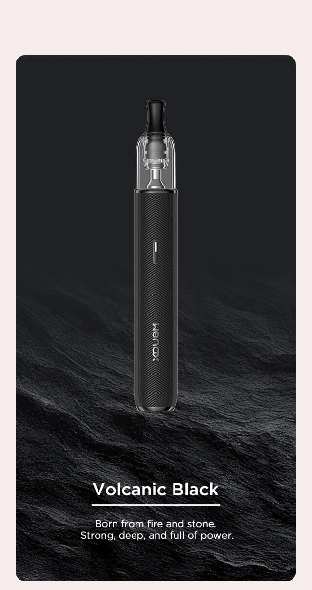 Wenax M2 Special Color Volcanic Black — finition cuir chevrons noir