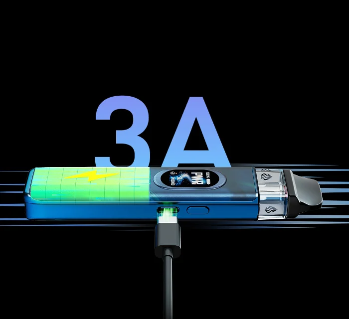 Recharge rapide USB-C 3A du Xros 6 Vaporesso