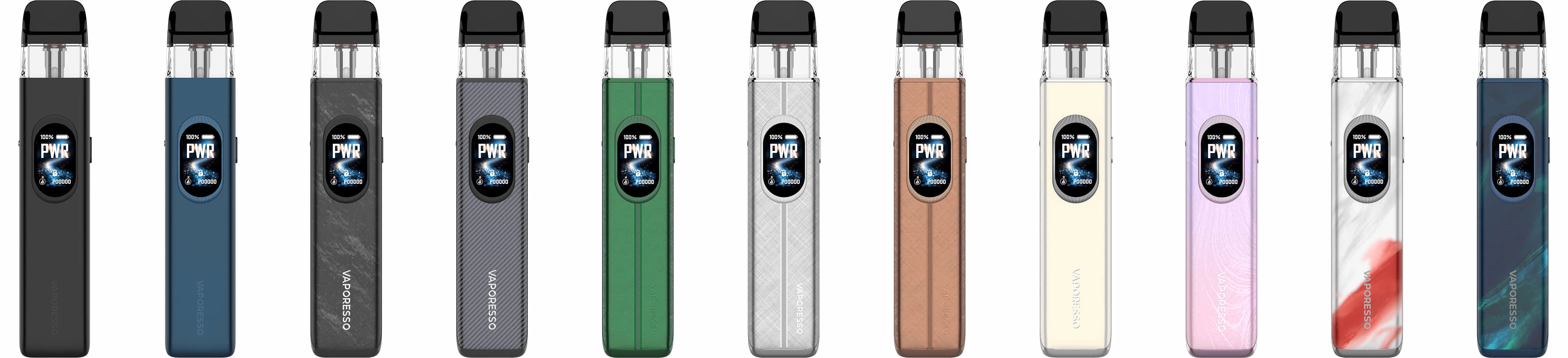 Coloris disponibles du pod Xros 6 Vaporesso